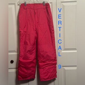 VERTICAL 9 Hot Pink Snow/Ski Pants 1 Girls L(14)